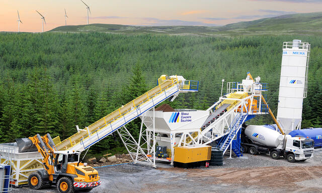 The Role of Mobile Concrete Batching Plants in Wind Power Plant Installation: Challenges, Solutions and the MEKA Difference