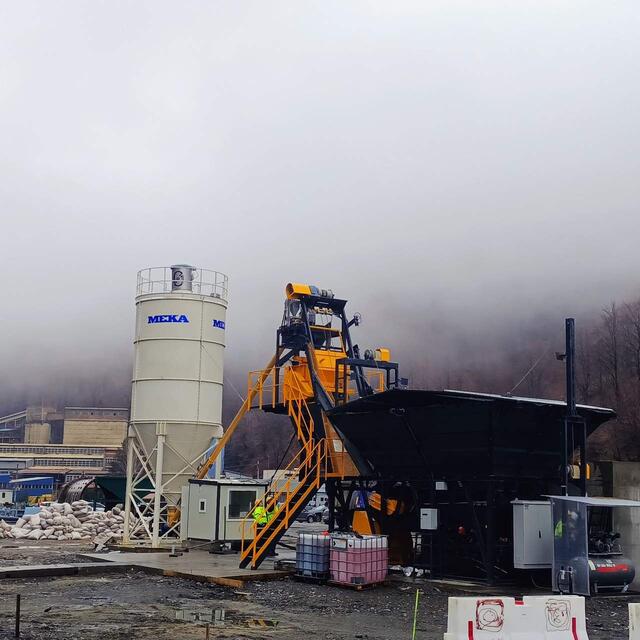 MEKA Established a New C30 Concrete Plant for Zinc and Lead Mine in North Macedonia