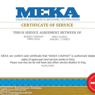 Certificate of Service