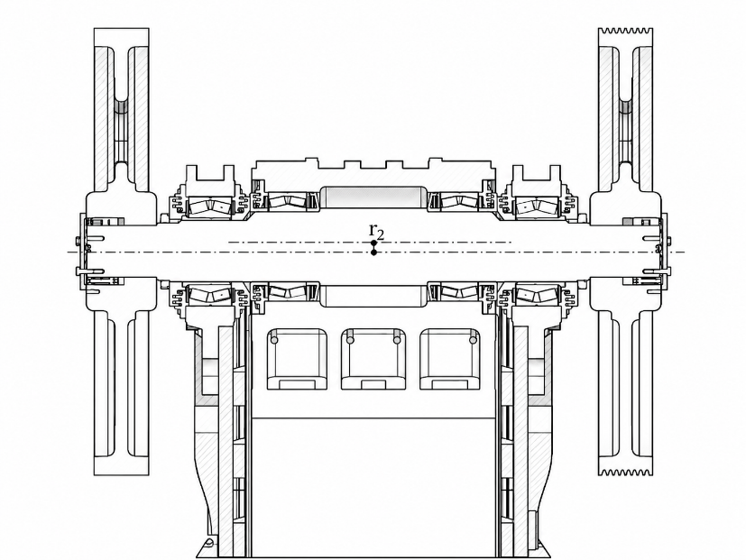 Figure 5 — Jaw crusher bearing arrangement