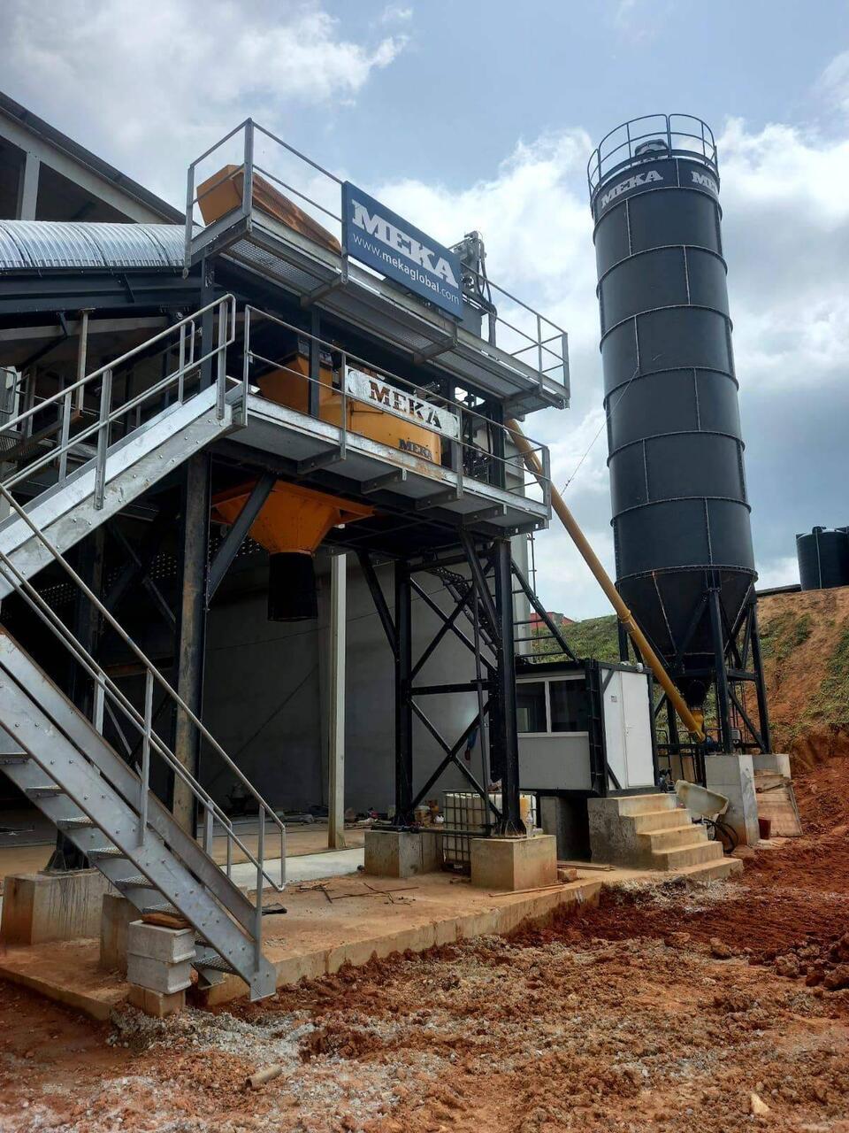 MEKA concrete batching plant in Côte d'Ivoire