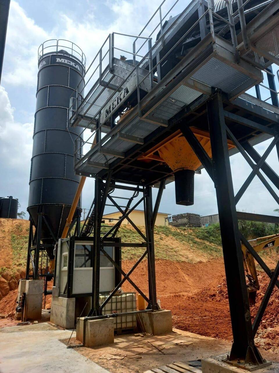 MEKA concrete batching plant in Côte d'Ivoire