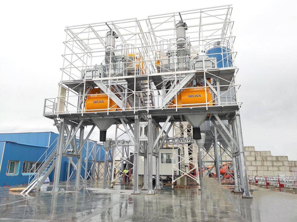 MEKA concrete batching plant in France