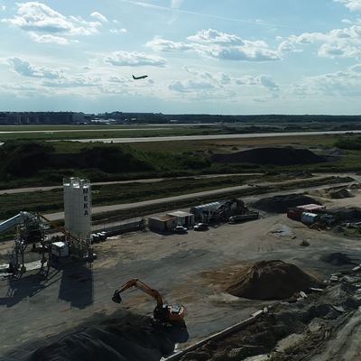 CENTRALE À BETON MEKA POUR L'AEROPORT DE DOMODEDOVO/RUSSIE