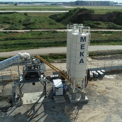 CENTRALE À BETON MEKA POUR L'AEROPORT DE DOMODEDOVO/RUSSIE