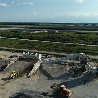 CENTRALE À BETON MEKA POUR L'AEROPORT DE DOMODEDOVO/RUSSIE