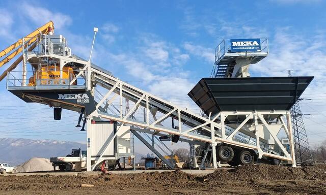 La Producción de Hormigón en Macedonia del Norte se Refuerza con la Planta Móvil MEKA M100