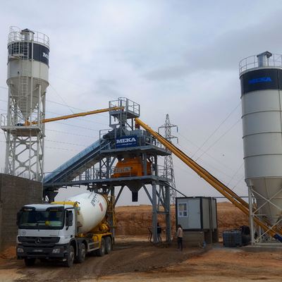 MEKA a installé avec succès une centrale à béton compacte C100 en Jordanie