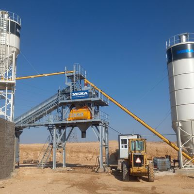 MEKA a installé avec succès une centrale à béton compacte C100 en Jordanie