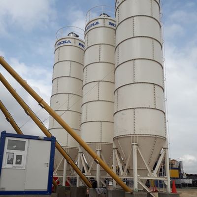 MEKA CONCRETE PLANT IS PRODUCING CONCRETE FOR TEMA INTERSECTION IN GHANA