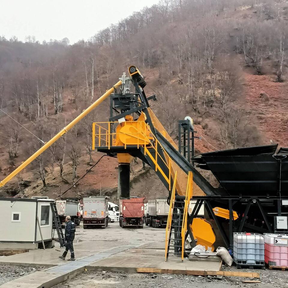 C30 concrete batching plant, North Macedonia mine