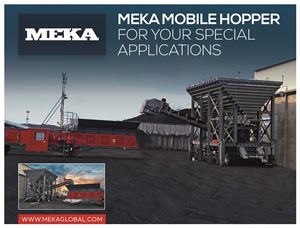 MEKA MOBILE HOPPER FOR COAL UNLODING AT GDAŃSK PORT IN POLAND