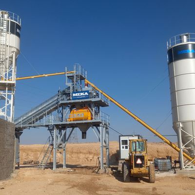 MEKA успешно установила компактный бетонный завод C100 в Иордании