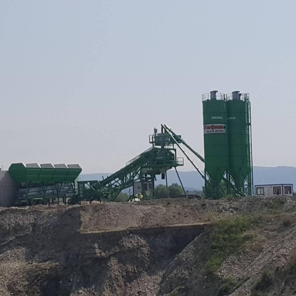 MEKA mobile concrete batching plant in Turkey