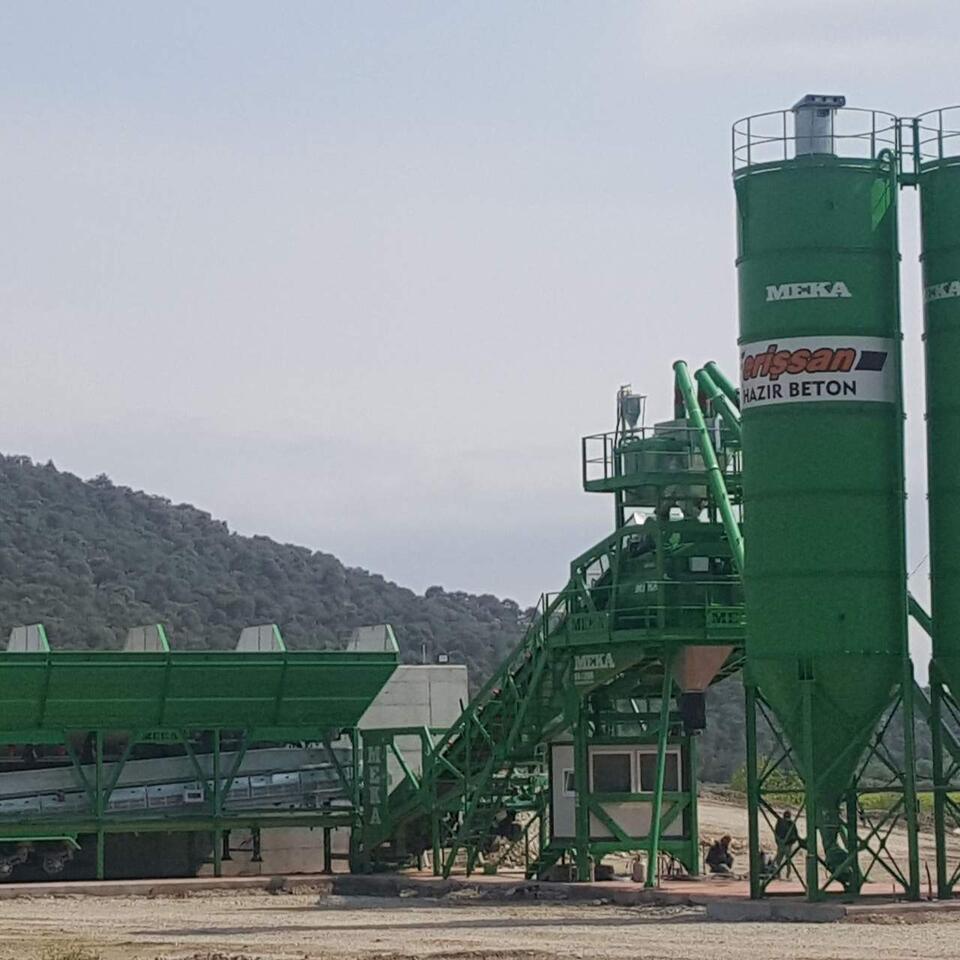 MEKA mobile concrete batching plant in Turkey