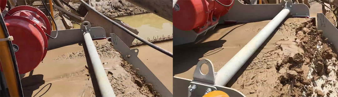 Susuzlandırma eleğinin boşaltma noktasında oluşan kek tabakası