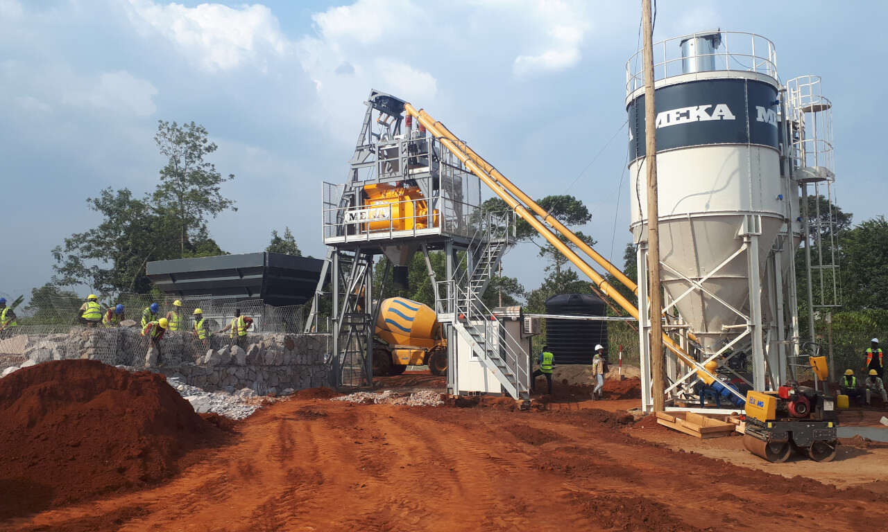 New Bridge in Kampala Constructed with MEKA C60-S Concrete Batching Plant 
