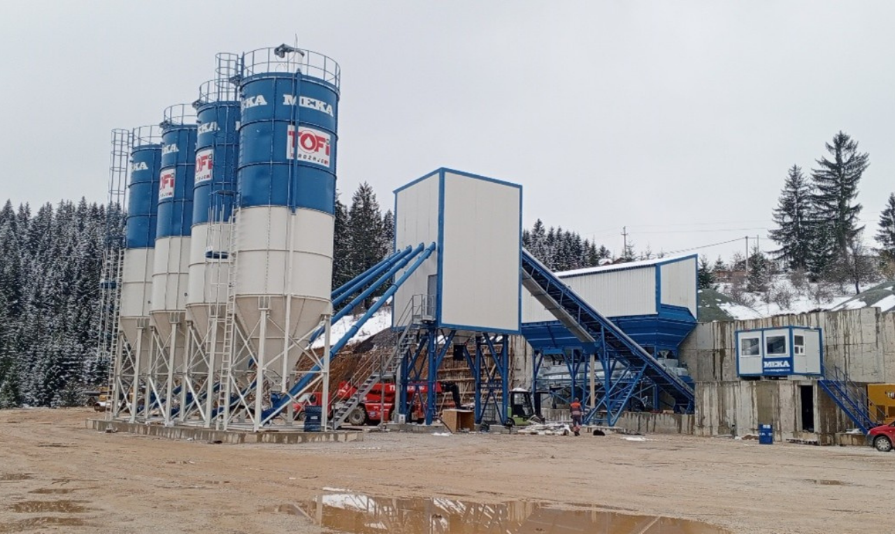 La centrale à béton MEKA K120 choisie pour la production de béton prêt à l’emploi et de granulats au Monténégro