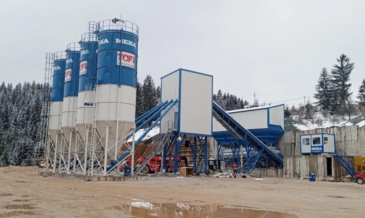 La centrale à béton MEKA K120 choisie pour la production de béton prêt à l’emploi et de granulats au Monténégro