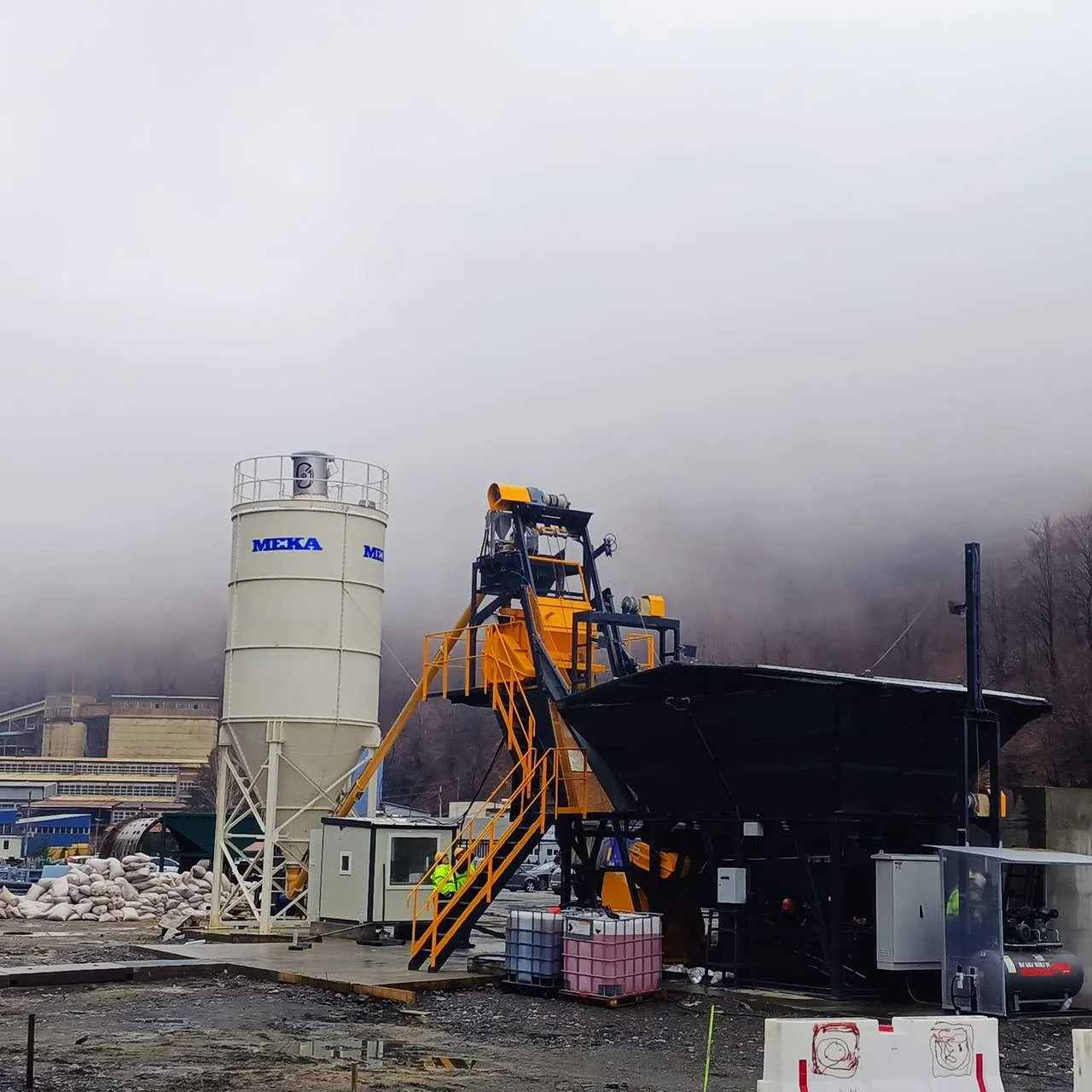 MEKA Established a New C30 Concrete Plant for Zinc and Lead Mine in North Macedonia