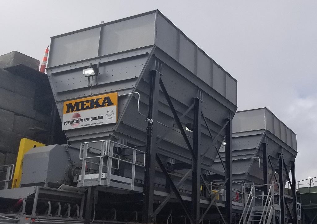 Живильний бункер MEKA спеціальної конструкції живить спеціальну мийну установку в США
