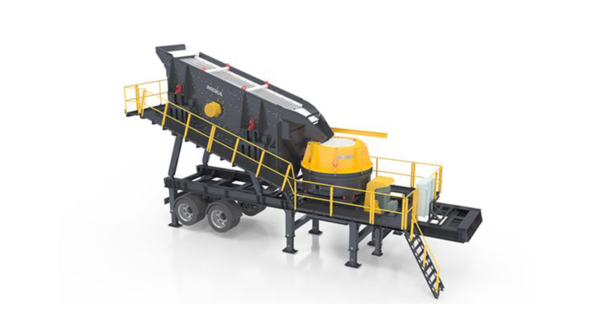Portable Vertical Impact Crushers (VSI) With Feeder