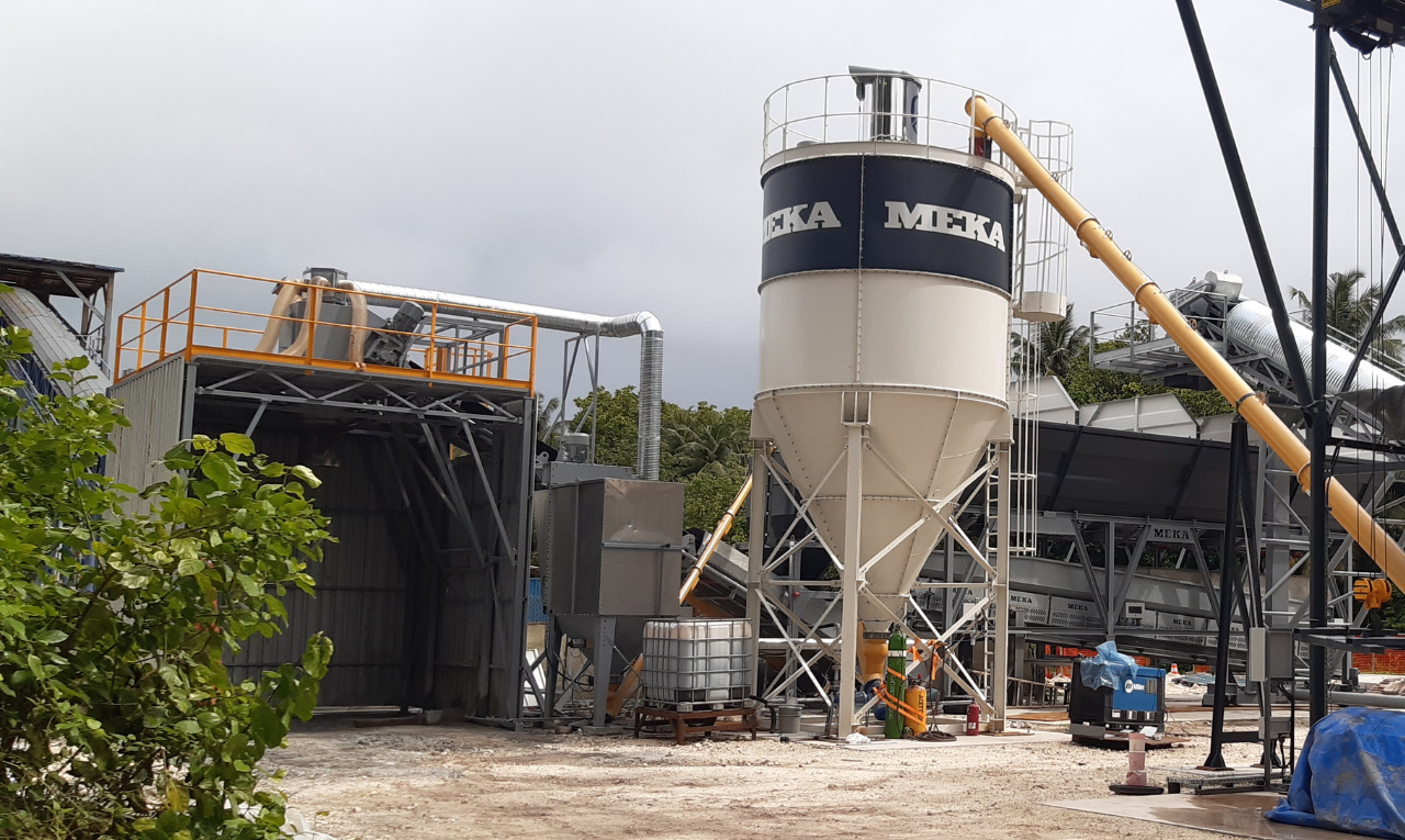 MEKA Dry Concrete Batching Plant for MVL Group’s Diego Garcia Island Project