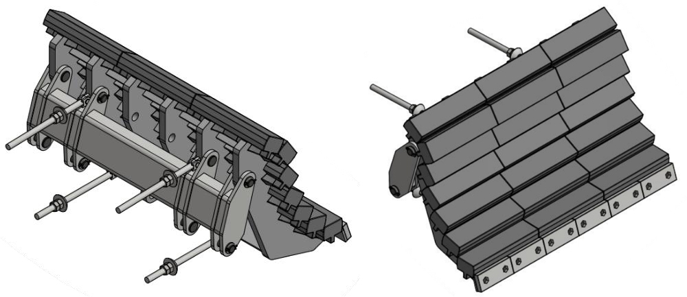 Şekil 7 MEKA Tersiyer yatay milli darbeli kırıcı kırma plakası
