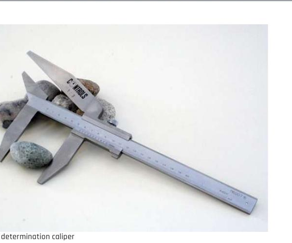 Shape index determination caliper (EN 933-4)