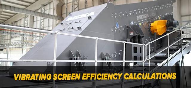 Vibrating Screen Efficiency Calculations