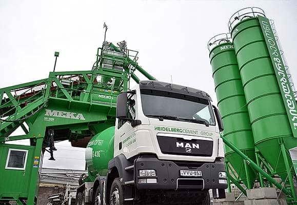 Şekil 3 MEKA mobil beton santrallerinin sağlam ve dayanıklı ana şasesi, güvenli taşıma, uzun ömürlü çalışma ve ölçümde titreşimleri en aza indirgeyerek hassas tartım sağlar.