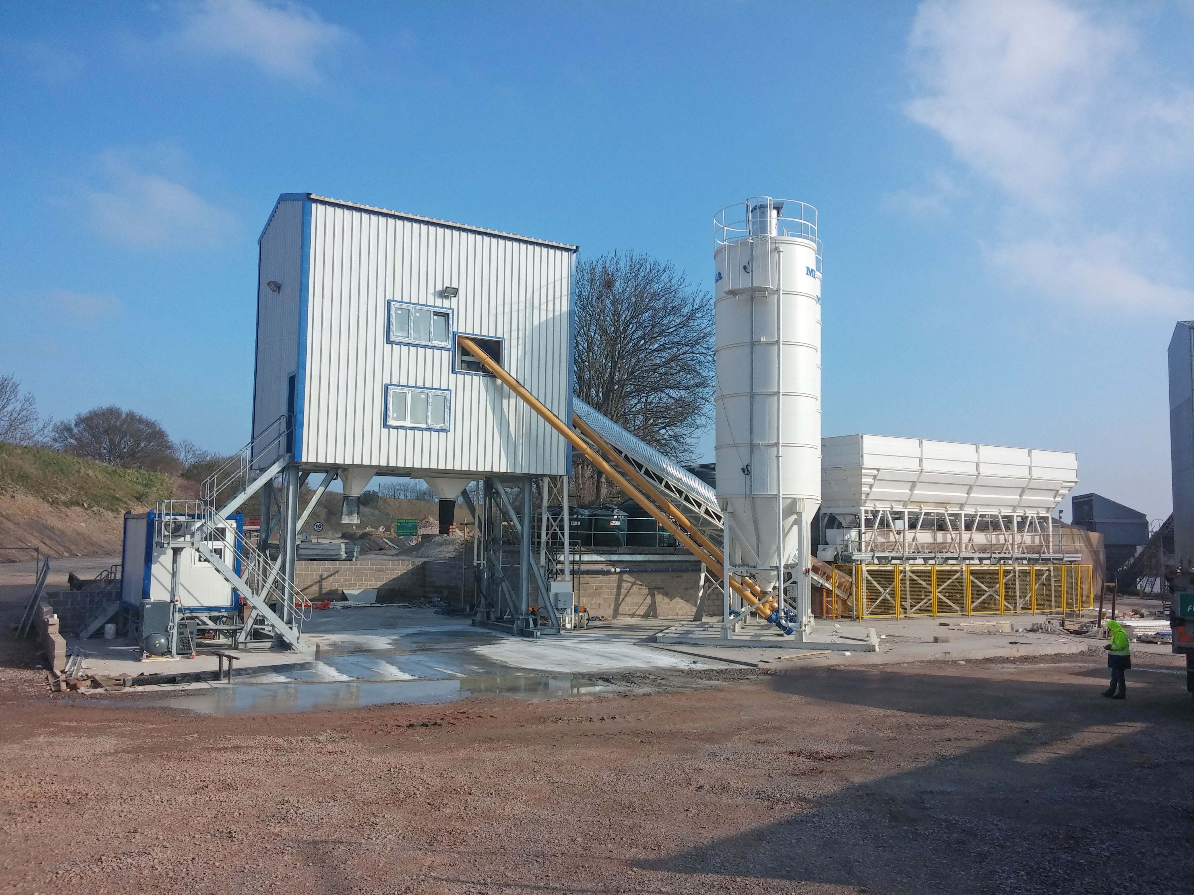 MB-100W/WS Stationary Concrete Batching Plant